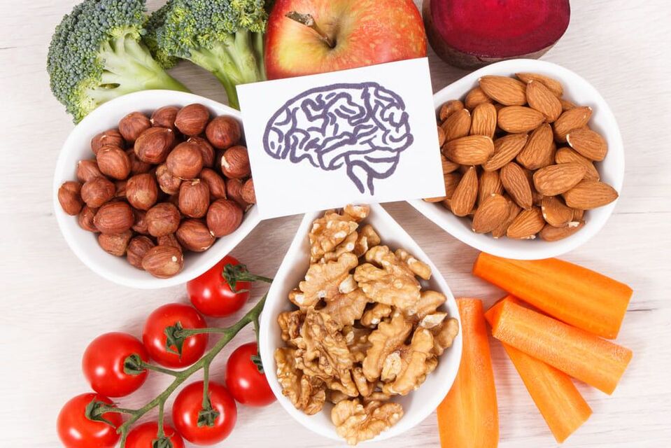 orechy a zelenina sú dobré pre pamäť a mozog